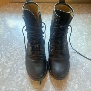 Frye Veronica Leather Combat Boots